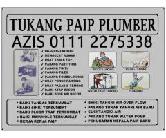 tukang paip plumber 01112275338 azis bandar tasik puteri