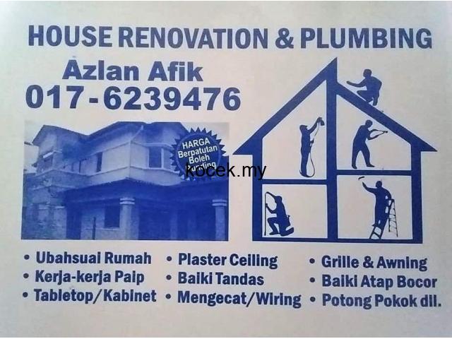 Plumbing dan renovation 0176239476 Azlan afik Wangsa maju